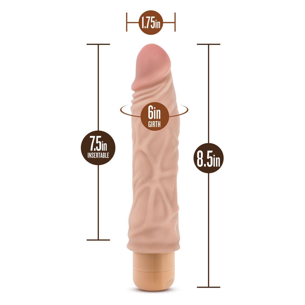 Dildo Realistico Blush Dr Skin PVC Ø 4,9 cm