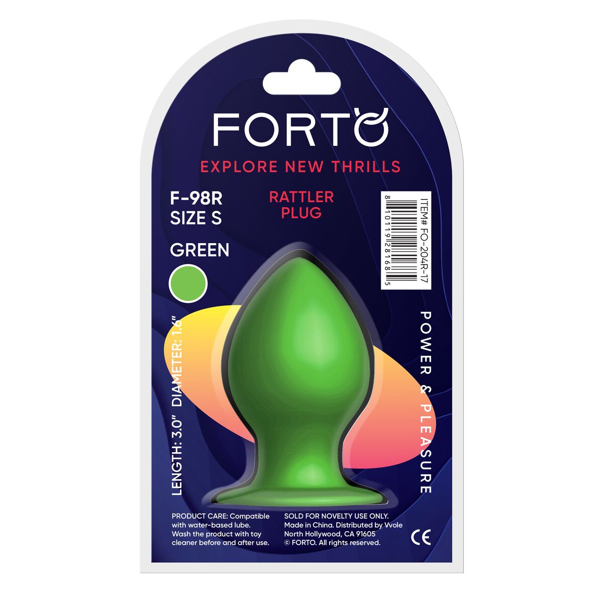 Plug Anale Forto Verde