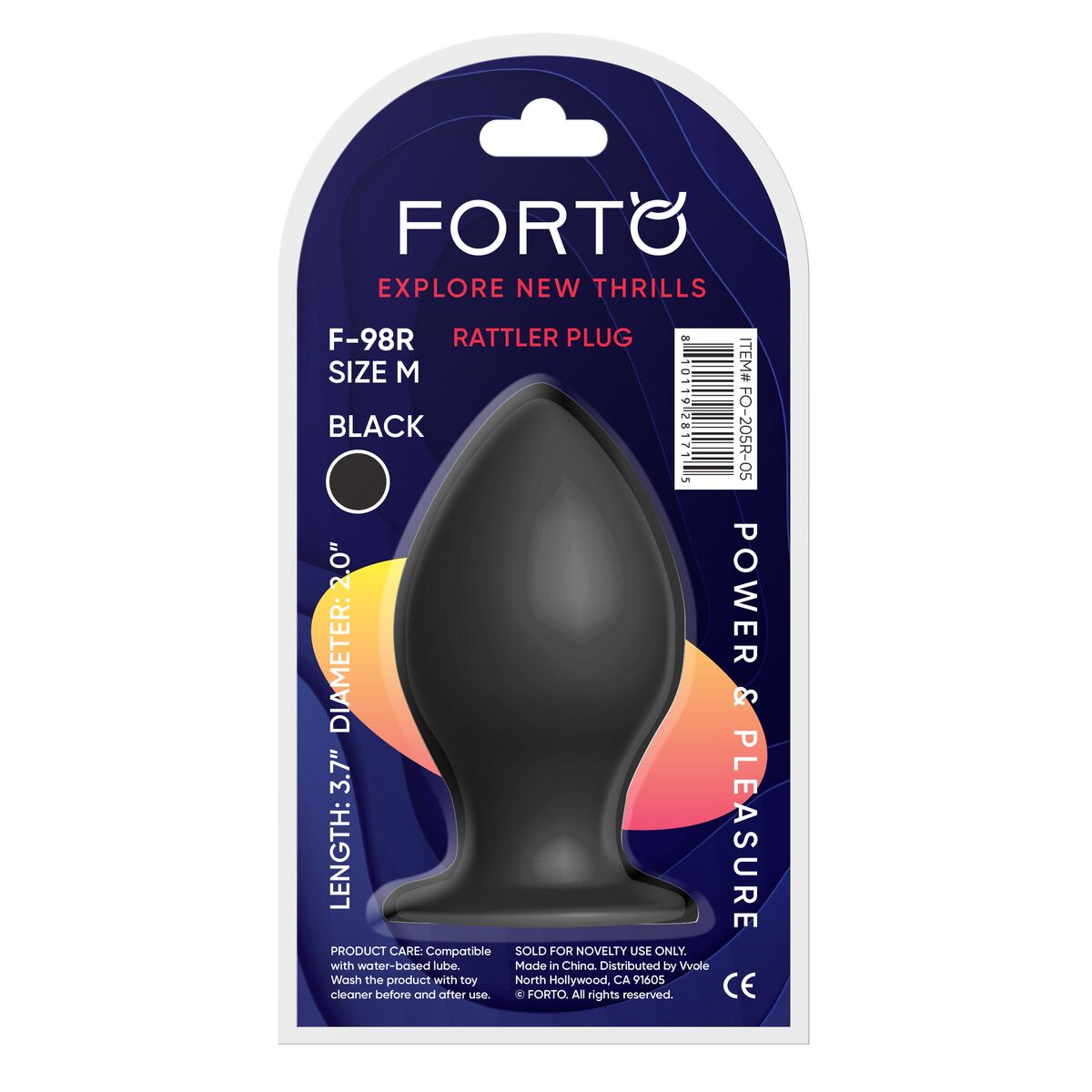 Plug Anale Forto Nero