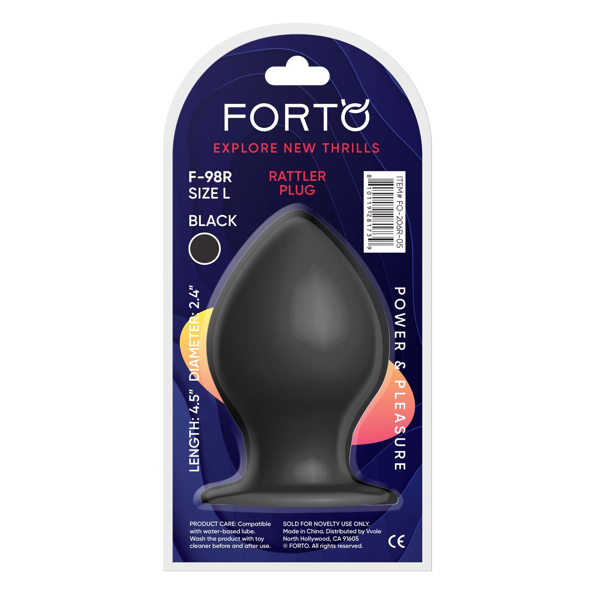 Plug Anale Forto Nero