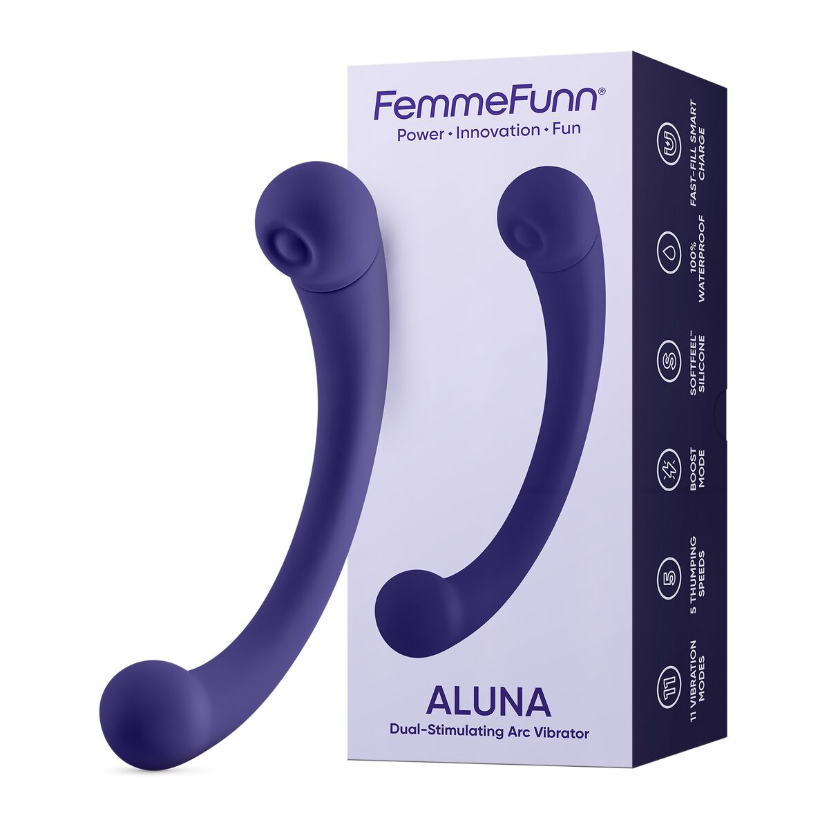Vibratore per il Punto-G FemmeFunn Viola Porpora