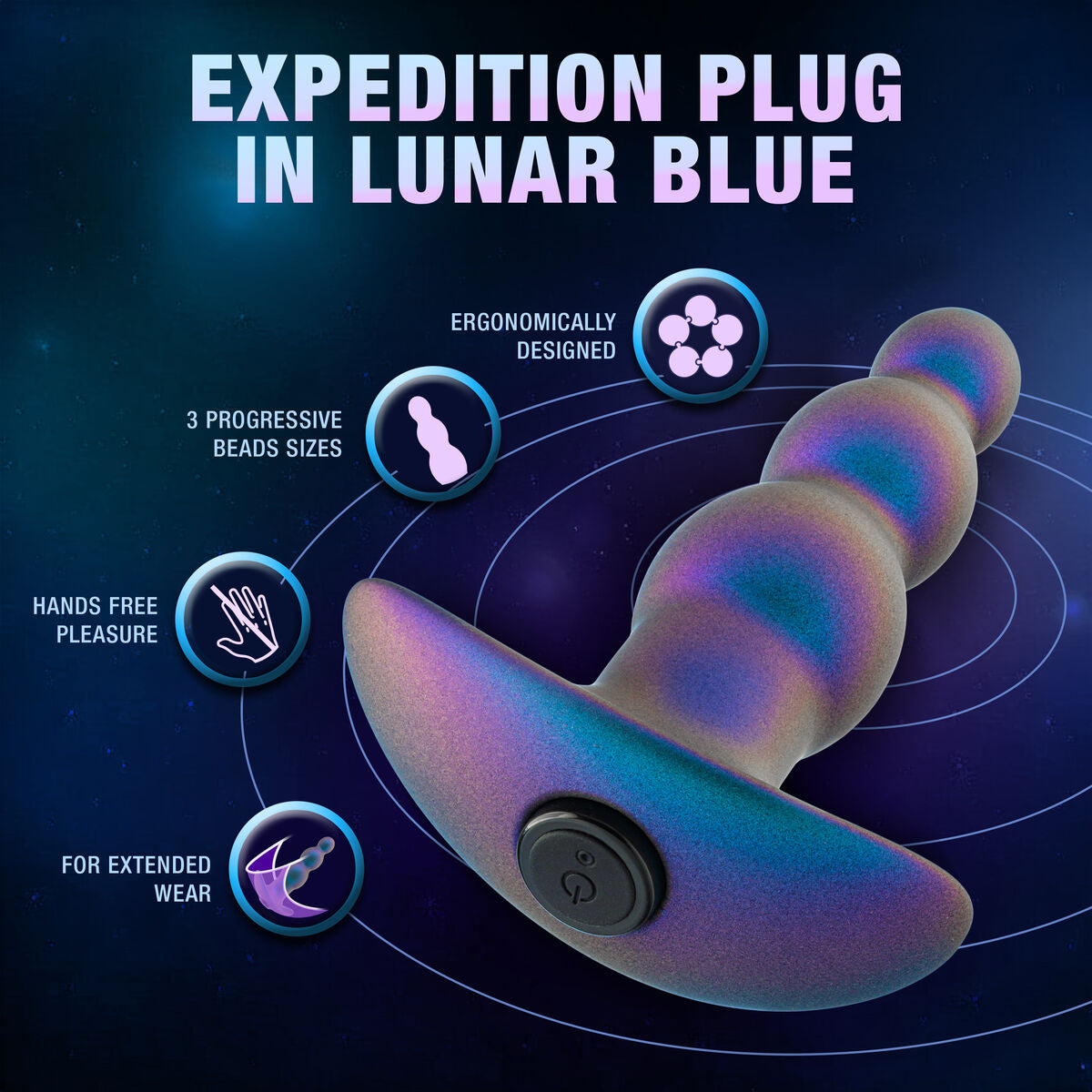 Plug Anale Blush Anal Adventures Azzurro (10,2 cm)