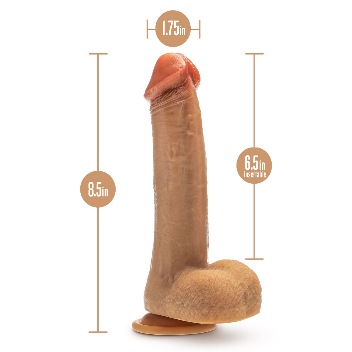 Dildo Realistico Blush Dr Skin Silicone Ø 4 cm (16,5 cm)