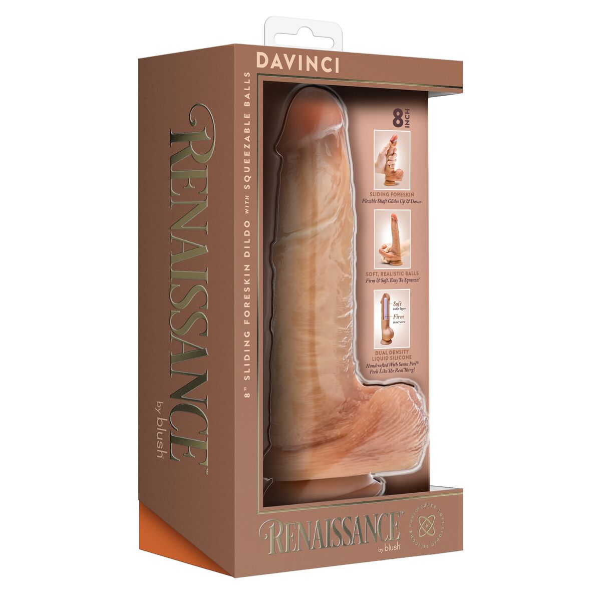 Dildo Realistico Blush Renaissance Davinci Silicone (14 cm)