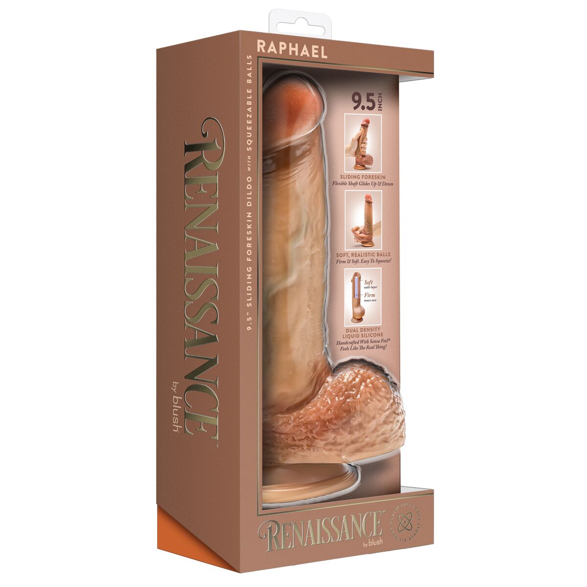 Dildo Realistico Blush Renaissance Raphael Silicone Ø 4,5 cm (17,8 cm)
