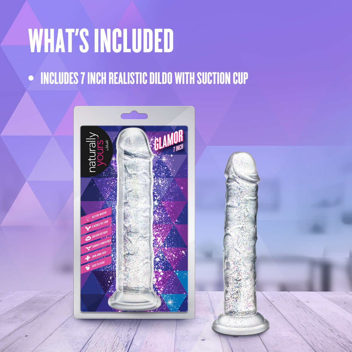 Dildo Realistico Blush Naturally Yours TPE Ø 3,8 cm (16,5 cm)