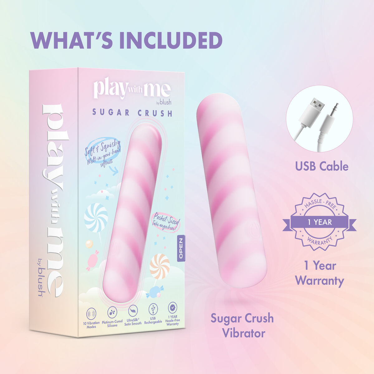 Vibratore Mini Blush Play with me Rosa