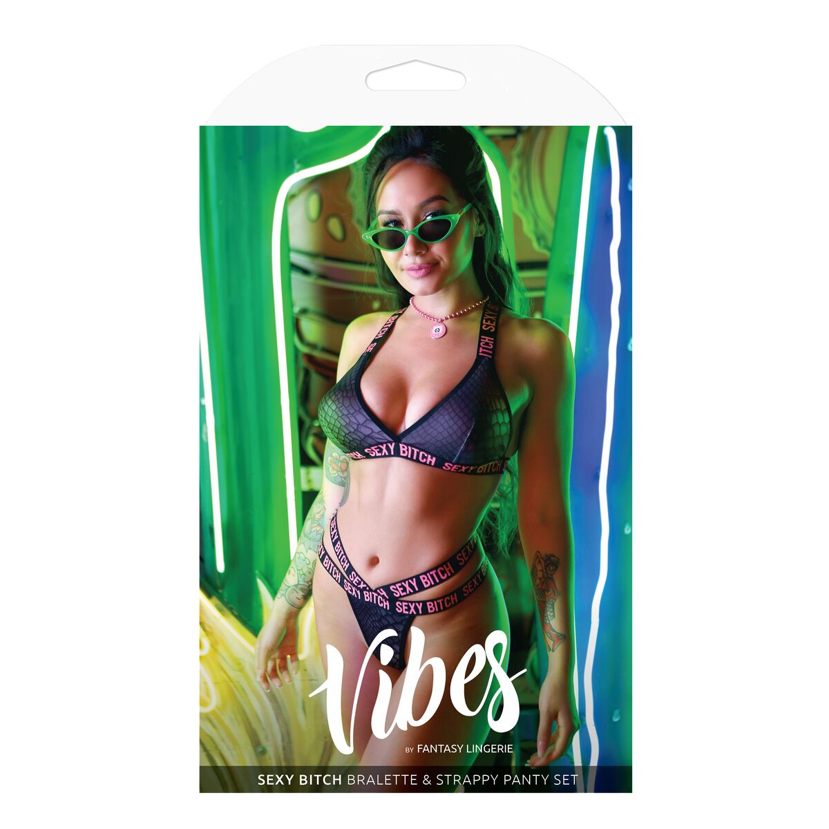Set di Lingerie Fantasy Lingerie Nero (L/XL)