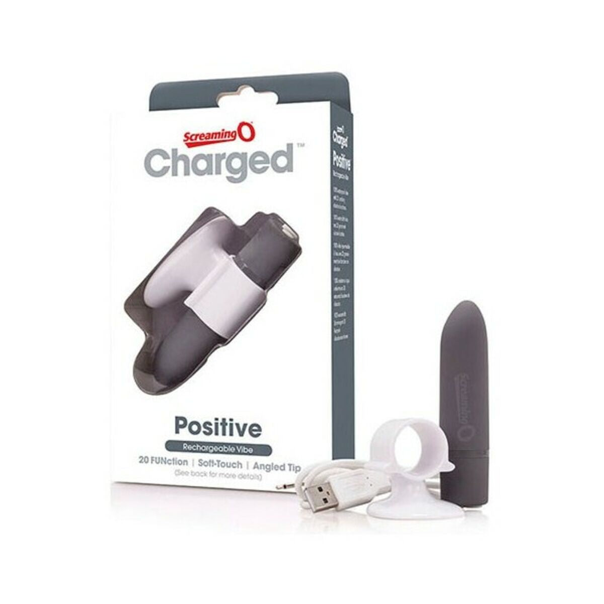 Vibratore Charged Positive Grigio The Screaming O Charged