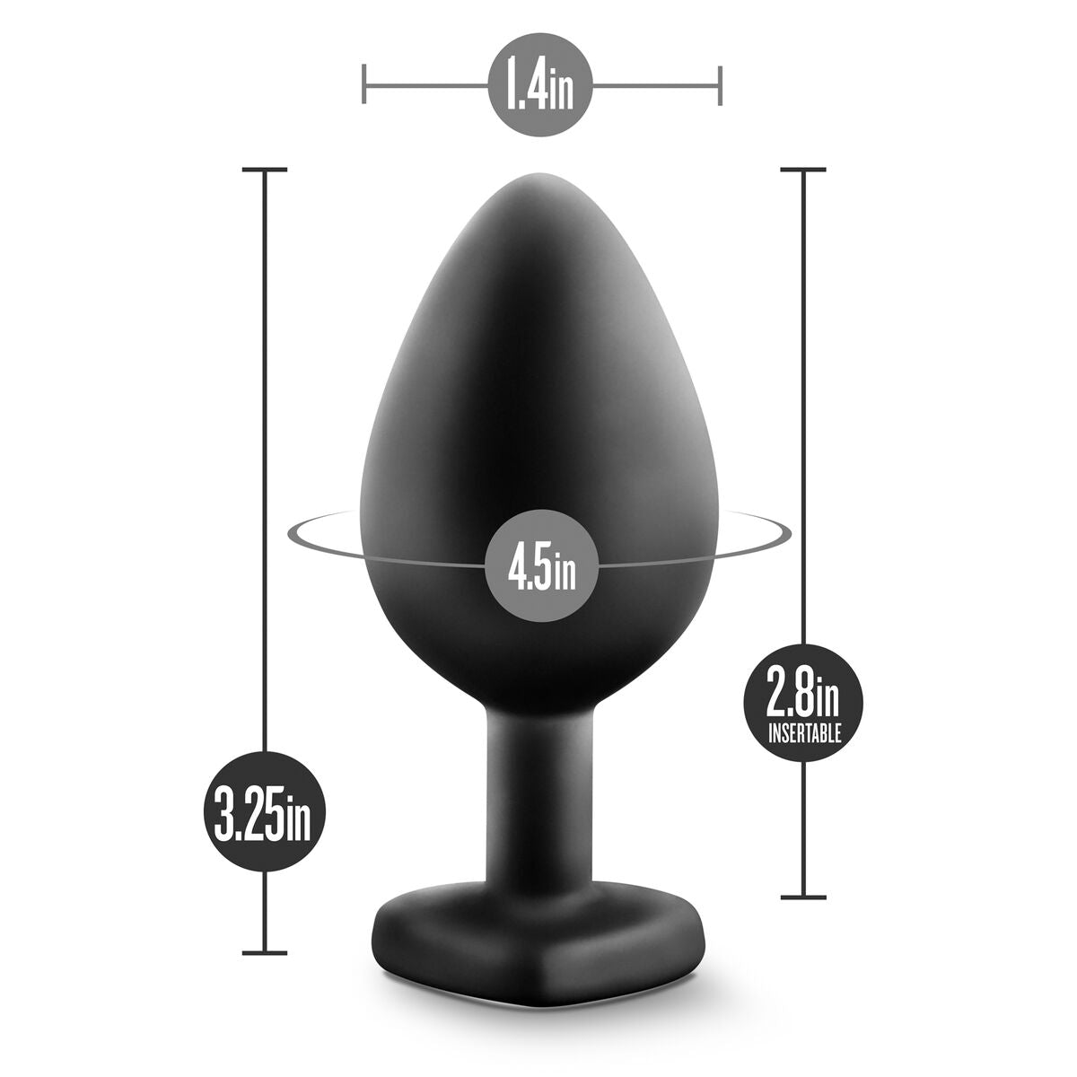 Plug Anale Blush Temptasia Nero
