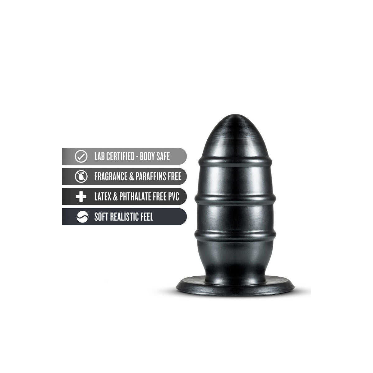 Plug Anale Blush Jet Nero (8,9 cm)
