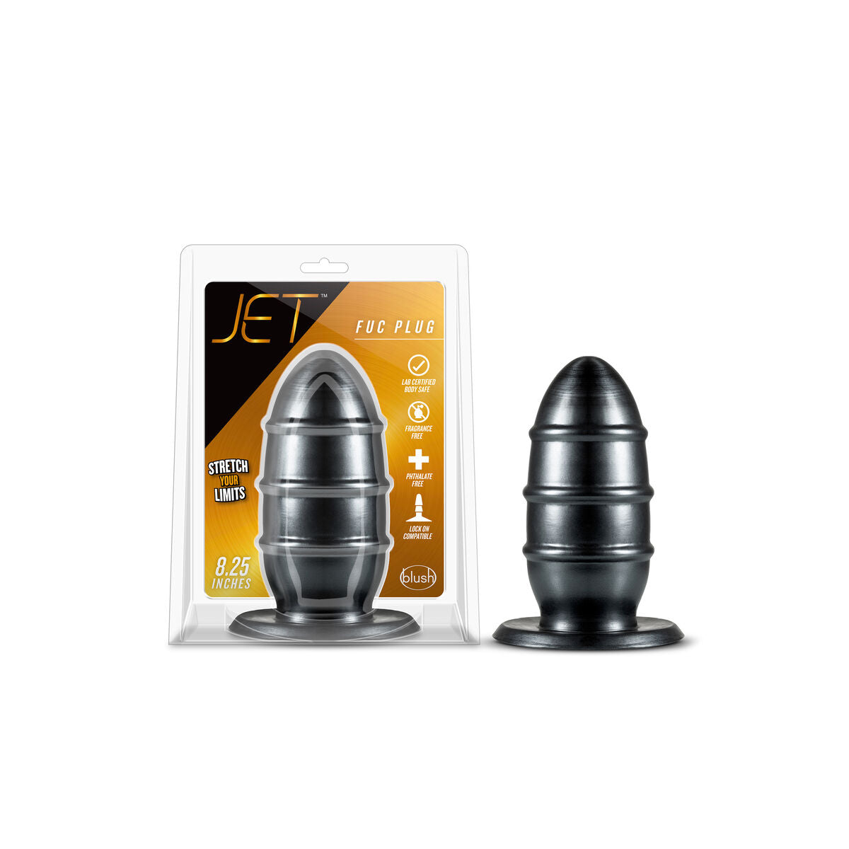 Plug Anale Blush Jet Nero (8,9 cm)