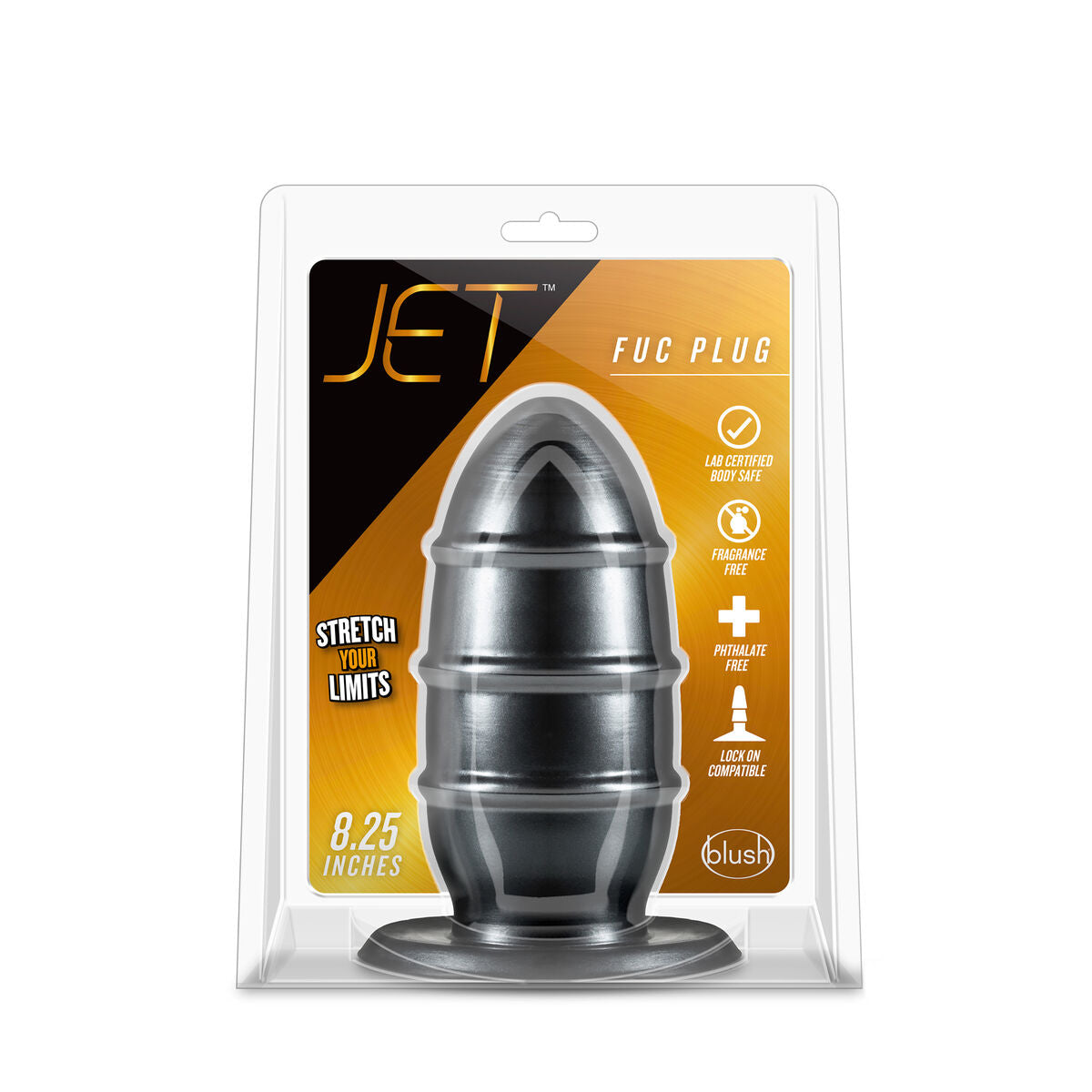 Plug Anale Blush Jet Nero (8,9 cm)
