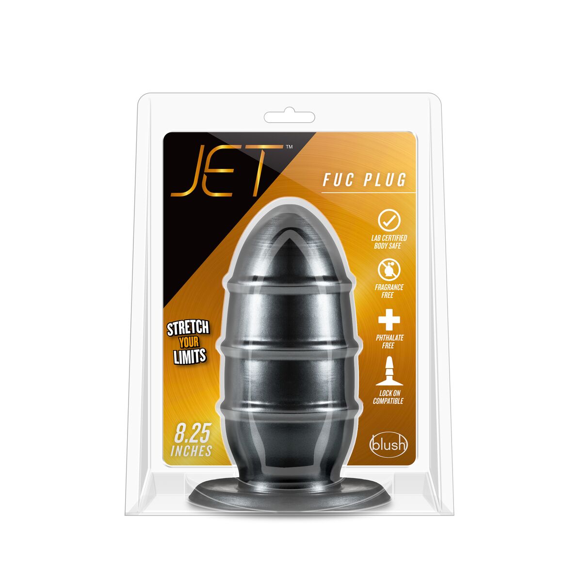 Plug Anale Blush Jet Nero (8,9 cm)