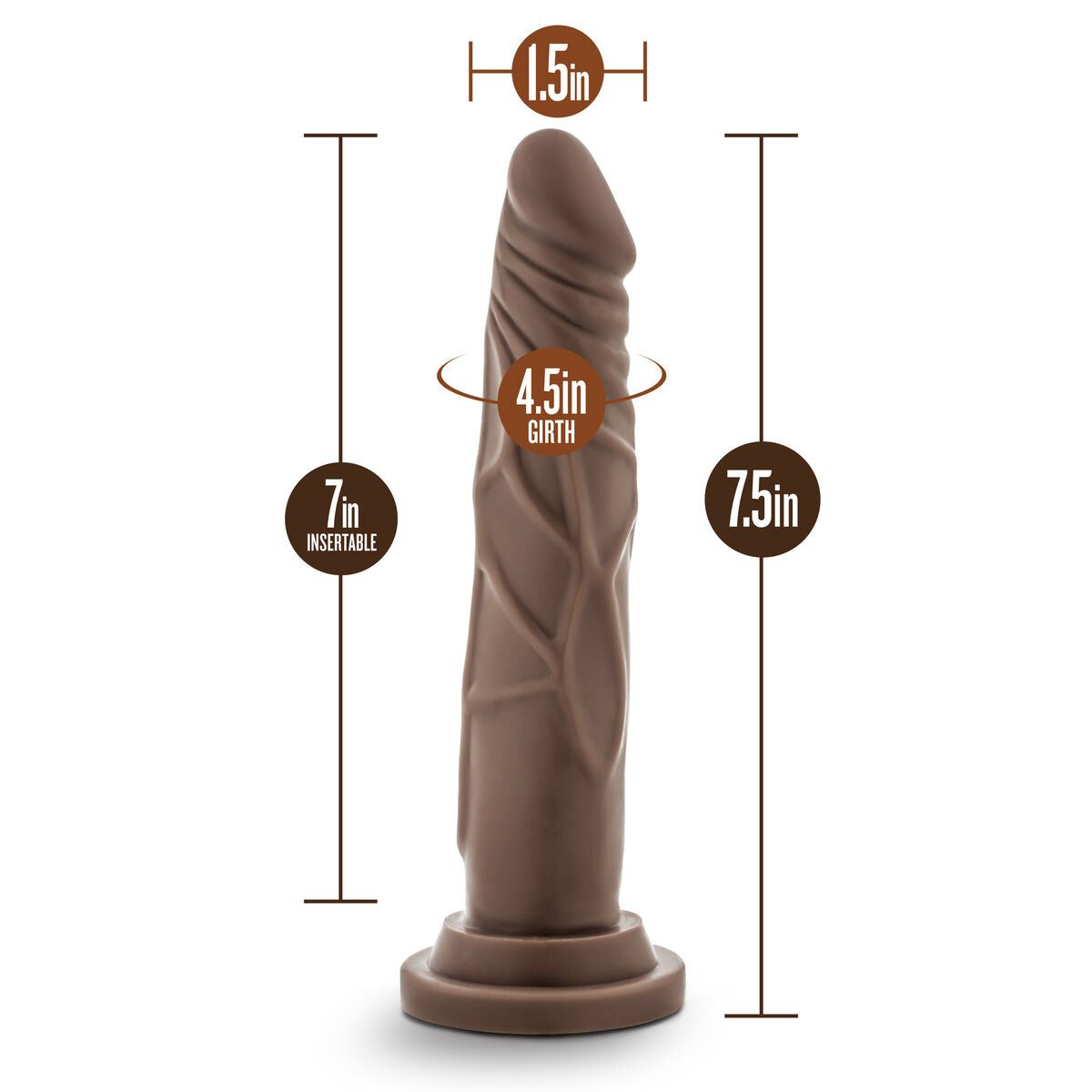 Dildo Realistico Blush Dr Skin PVC Ø 3,1 cm
