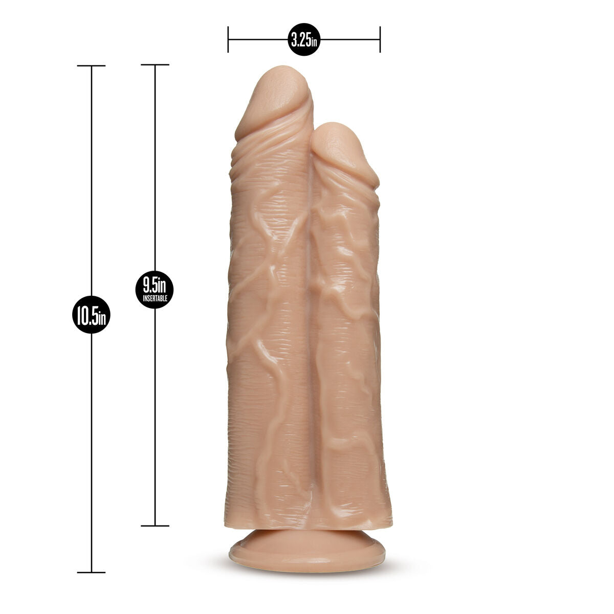 Masturbatore Doppia Penetrazione Blush Dr Skin Naturale