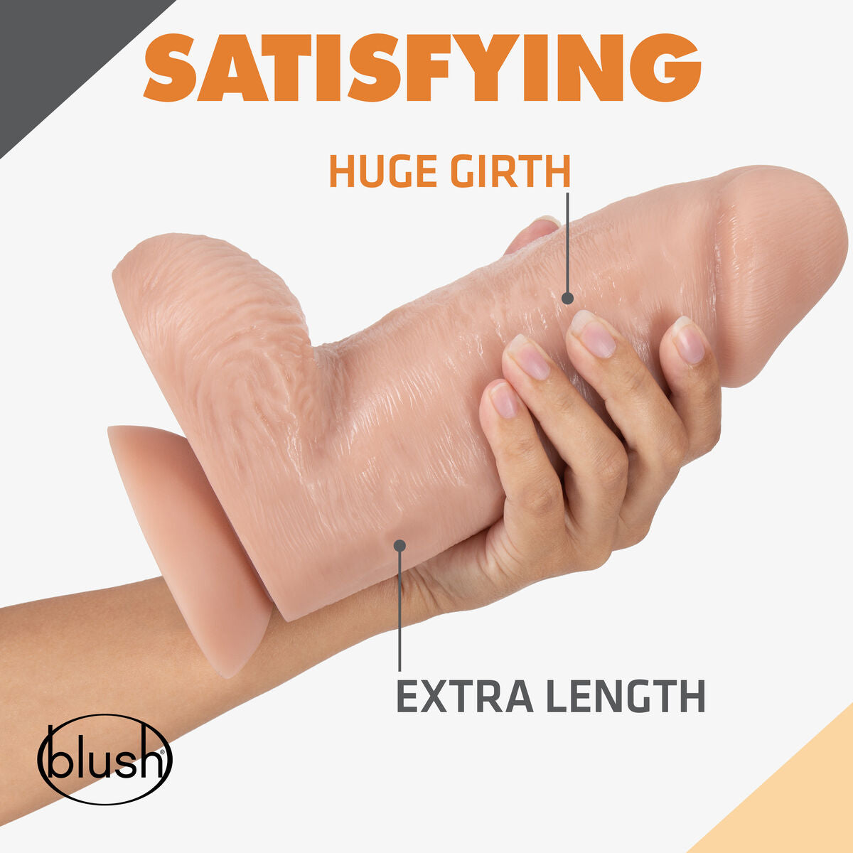 Dildo Realistico Blush Dr Skin PVC Ø 8 cm