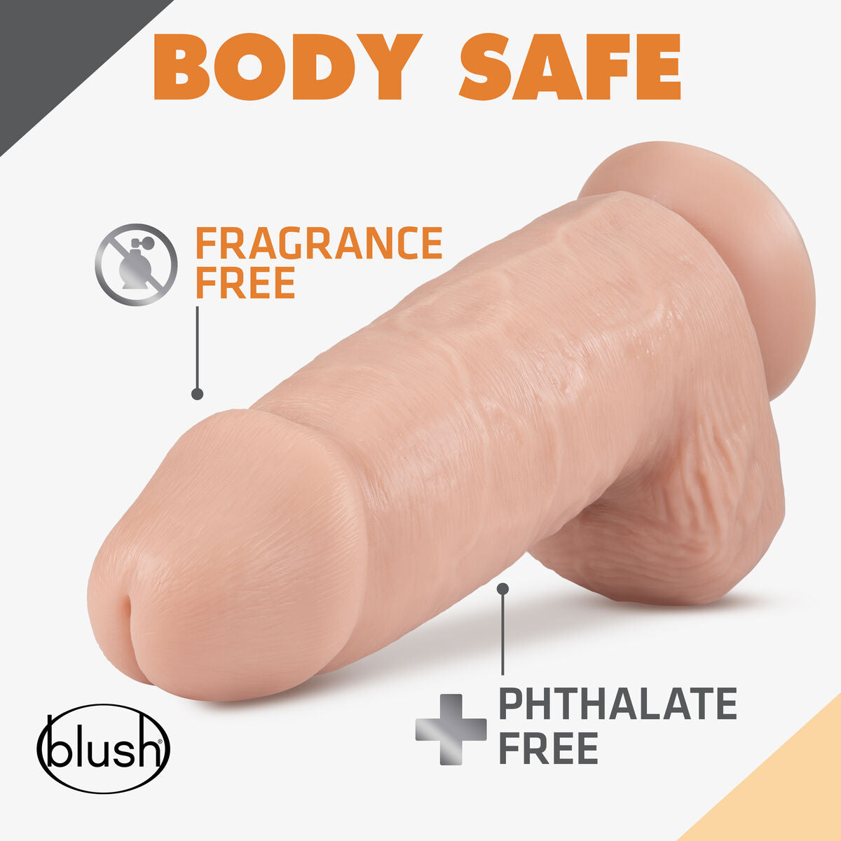 Dildo Realistico Blush Dr Skin PVC Ø 8 cm