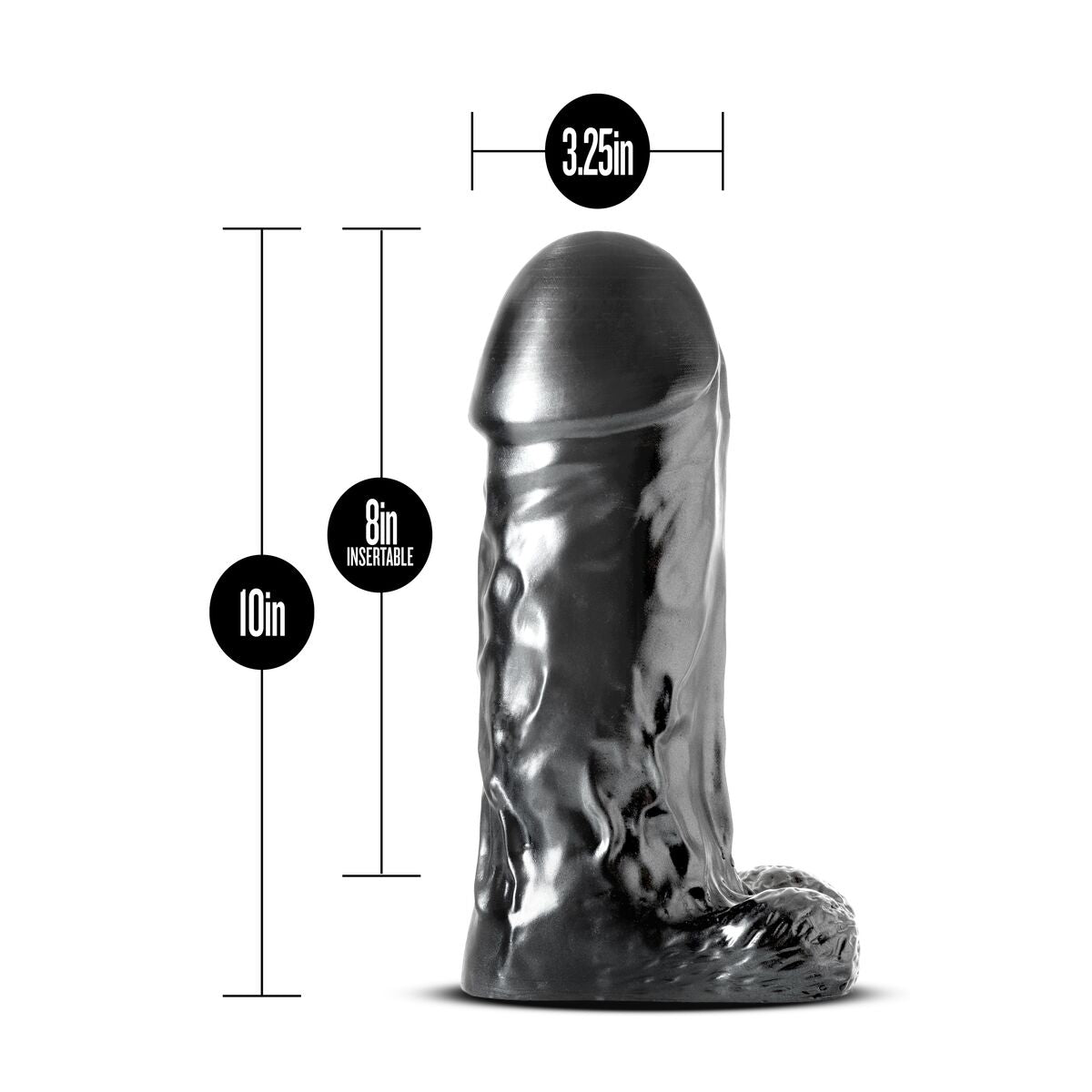 Dildo Realistico Blush Jet PVC Ø 8,2 cm