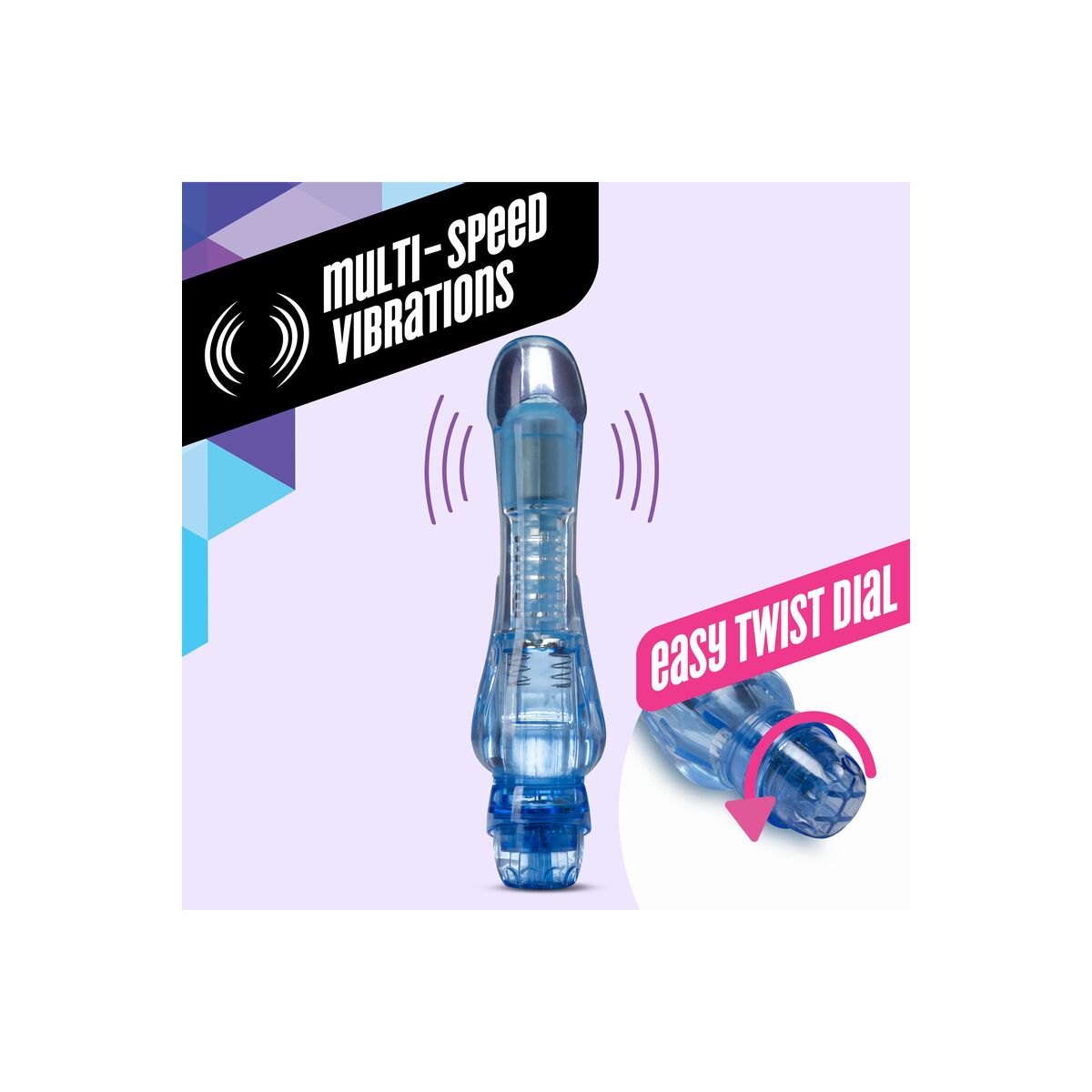 Vibratore Blush Naturally Yours Azzurro