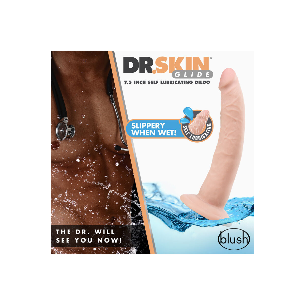 Dildo Realistico Blush Dr Skin TPE Ø 3,8 cm
