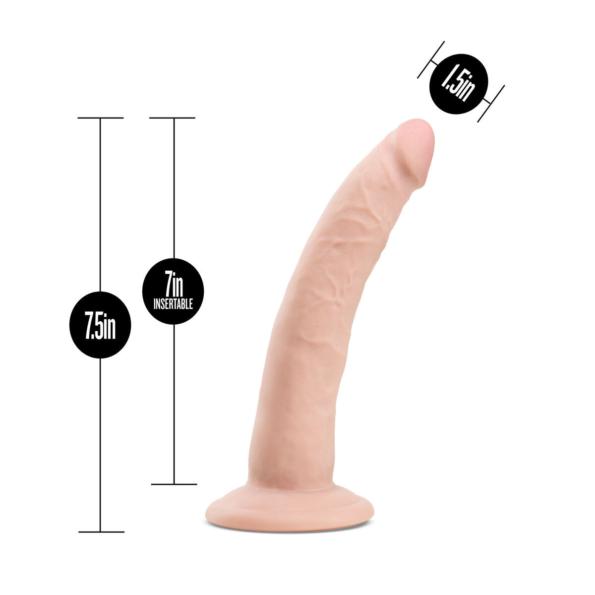 Dildo Realistico Blush Au Naturel TPE Ø 3,3 cm