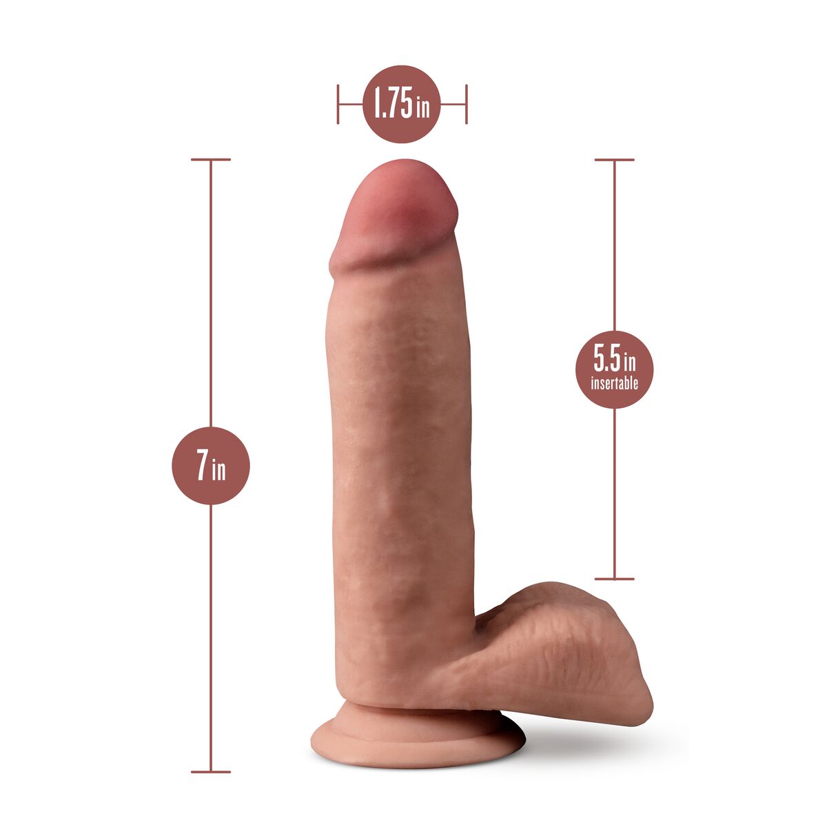 Dildo Realistico Blush Dr Skin TPE Ø 4 cm