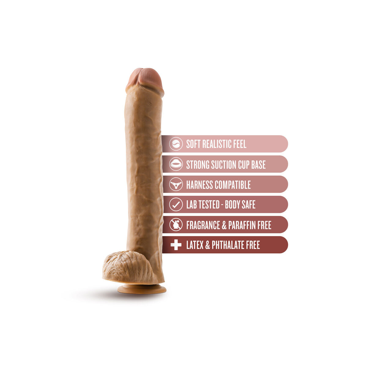 Dildo Realistico Blush Dr Skin PVC Ø 6,3 cm