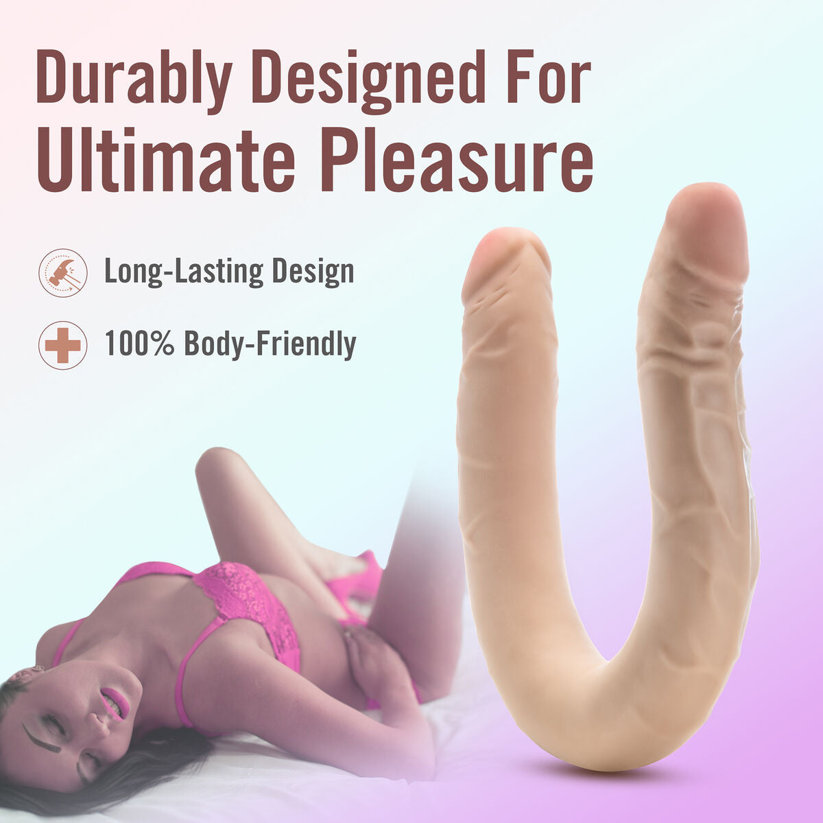 Masturbatore Doppia Penetrazione Blush Dr Skin Carne