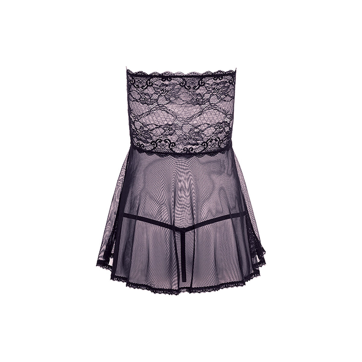 Baby-doll Barely Bare Nero Taglia unica