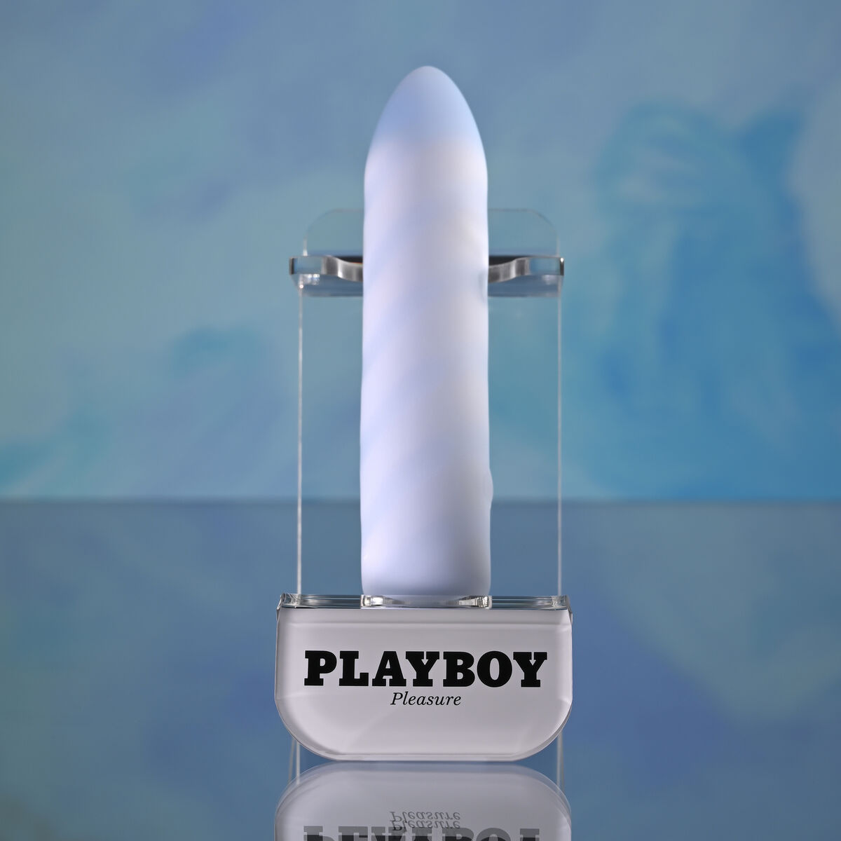 Vibratore Evolved Playboy Azzurro Bianco