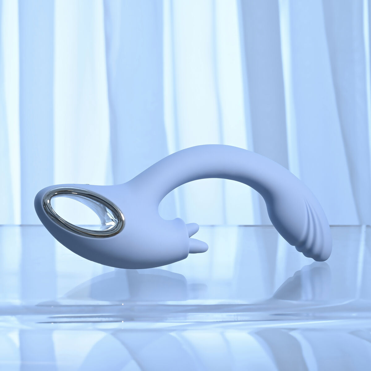 Vibratore Doppia Stimolazione Evolved Playboy Azzurro
