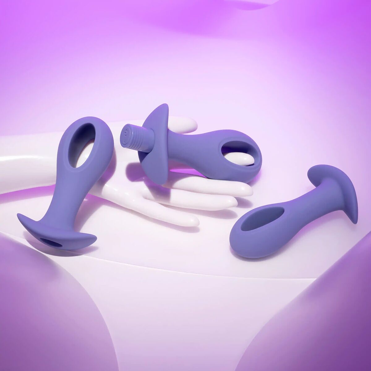 Plug Anale Evolved Viola (8,9 cm) (9,5 cm) (10,1 cm)