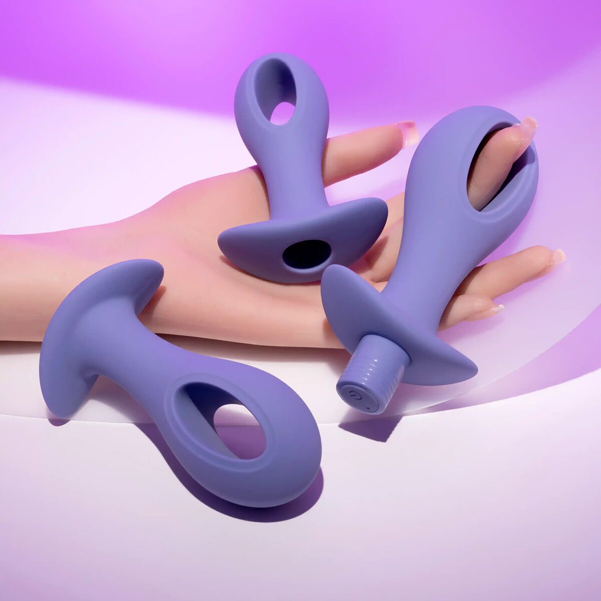 Plug Anale Evolved Viola (8,9 cm) (9,5 cm) (10,1 cm)