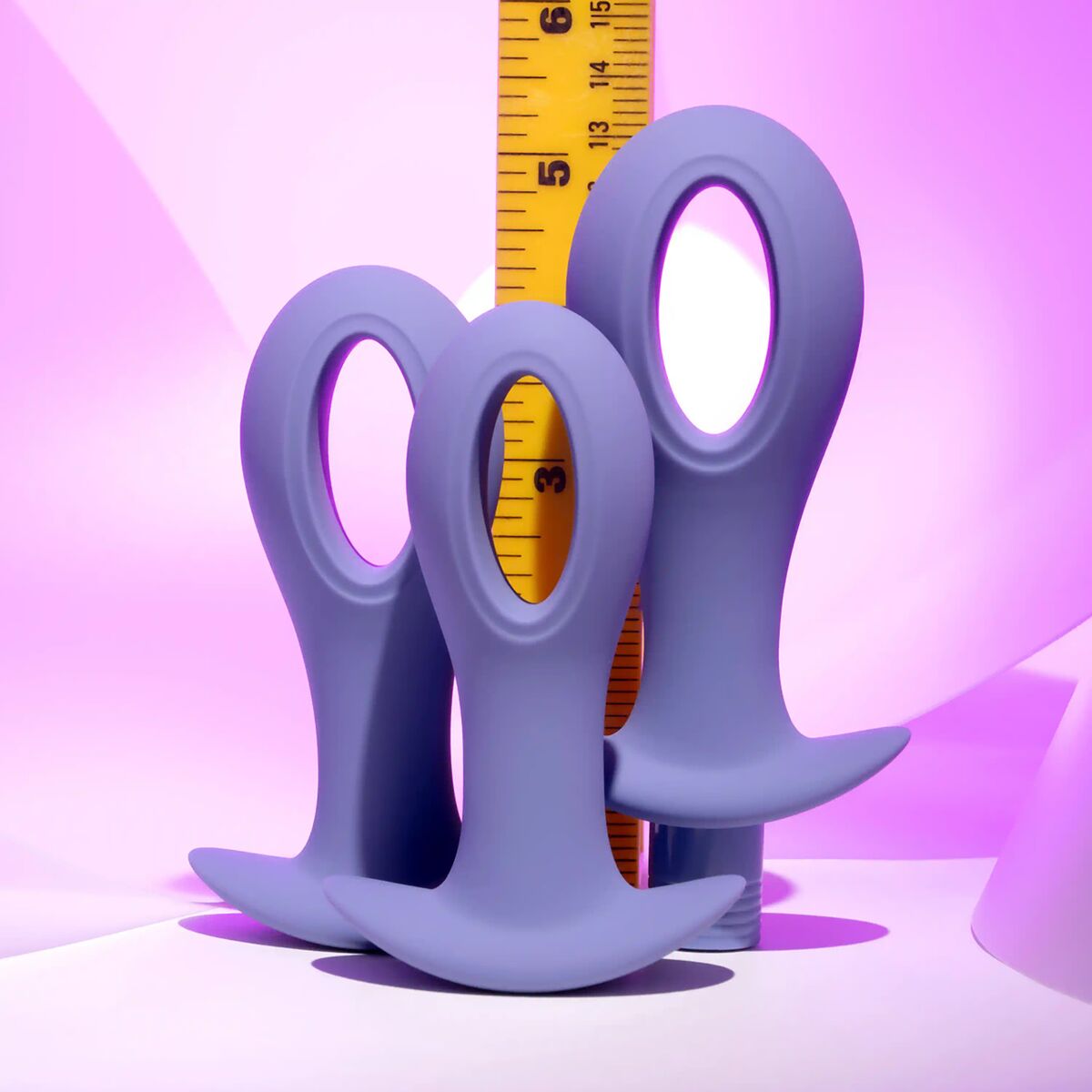 Plug Anale Evolved Viola (8,9 cm) (9,5 cm) (10,1 cm)