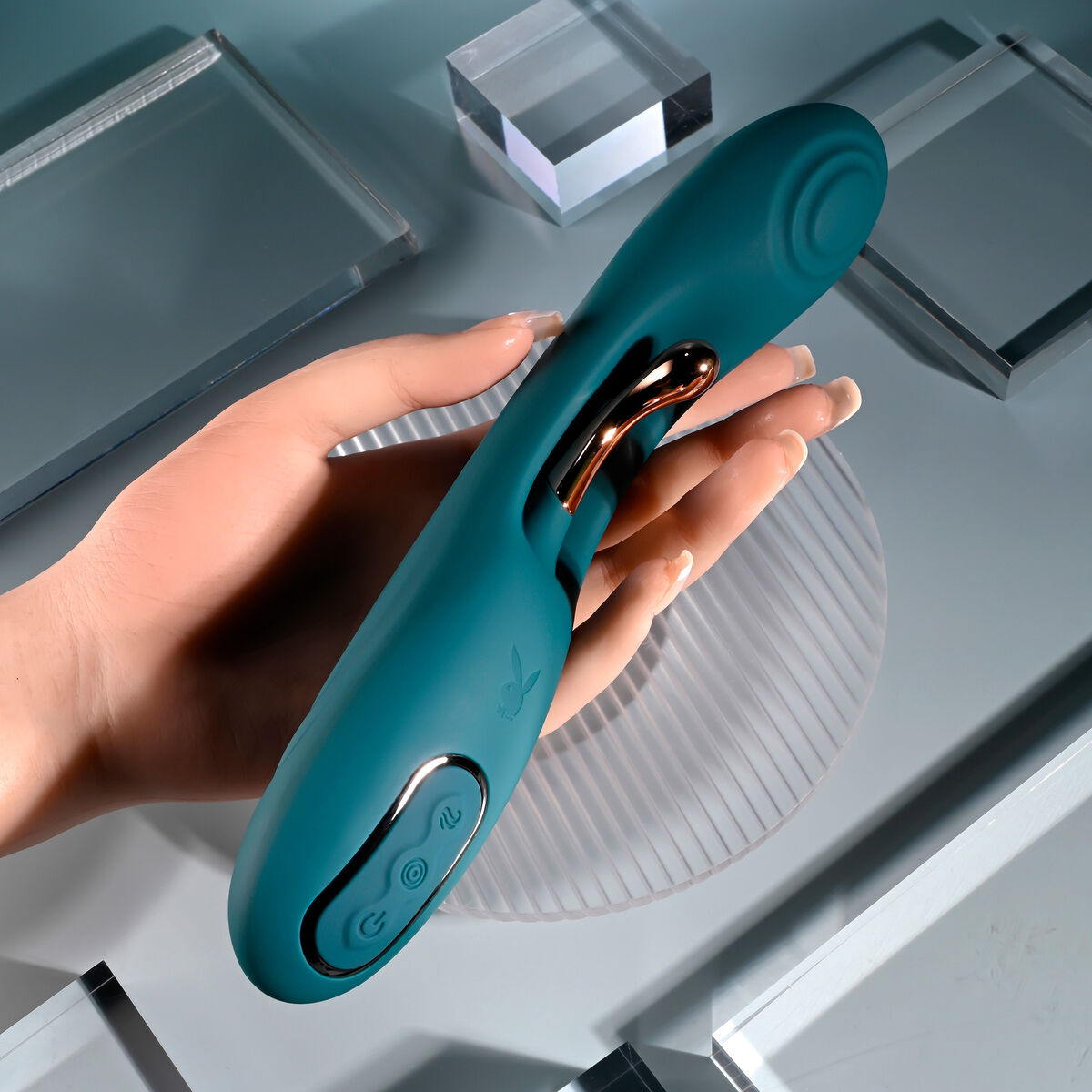 Vibratore Doppia Stimolazione Evolved Playboy Verde