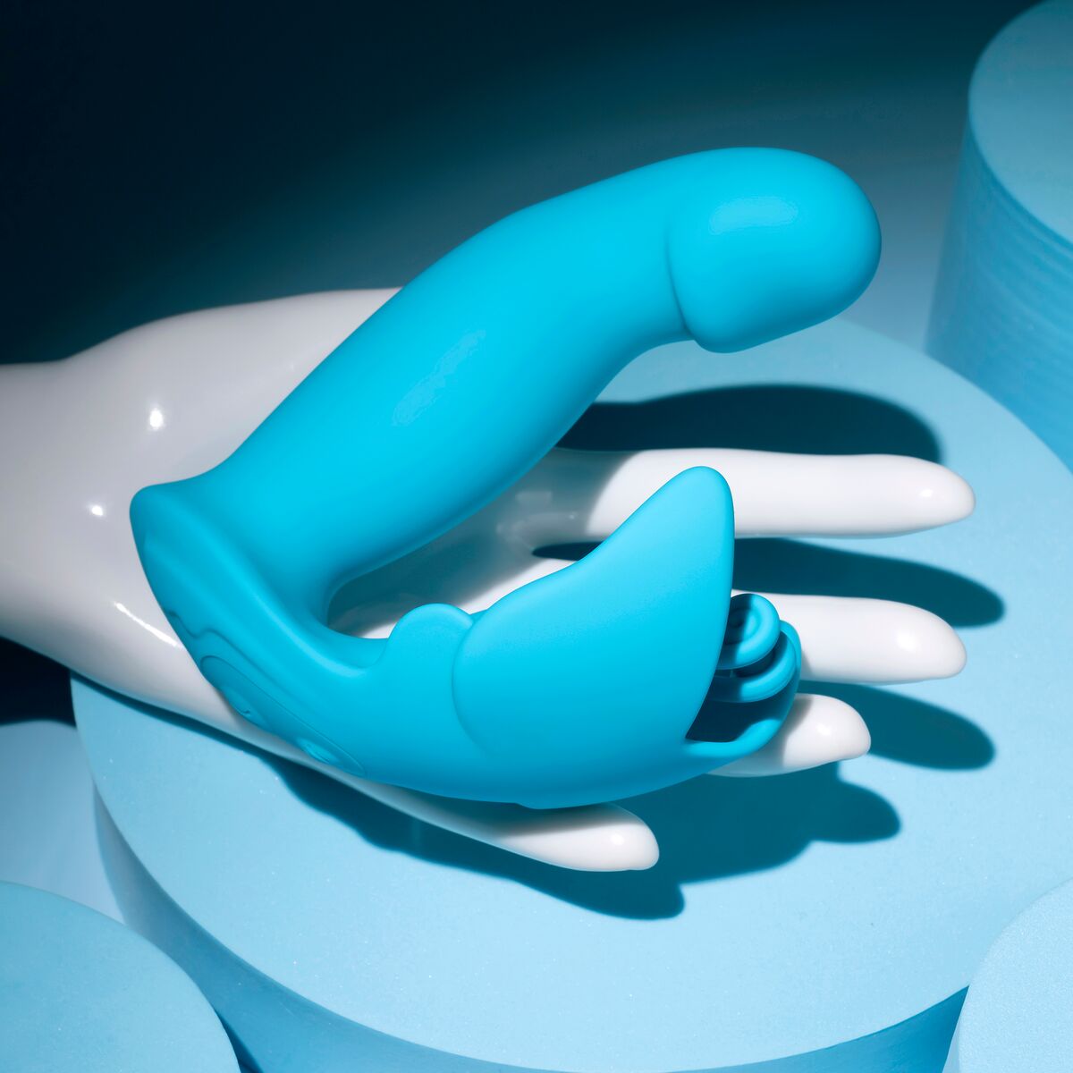 Vibratore Doppia Stimolazione Evolved Azzurro