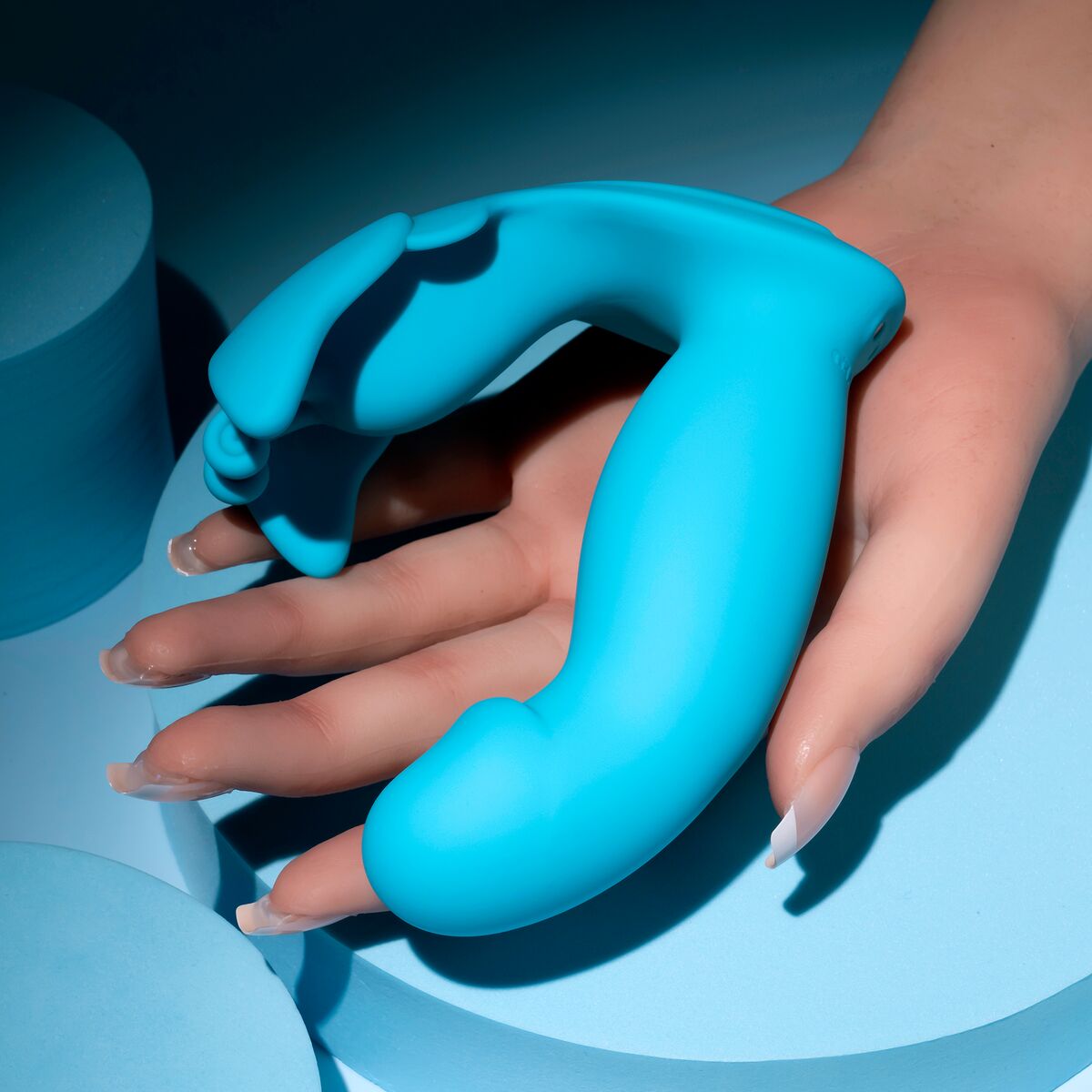Vibratore Doppia Stimolazione Evolved Azzurro