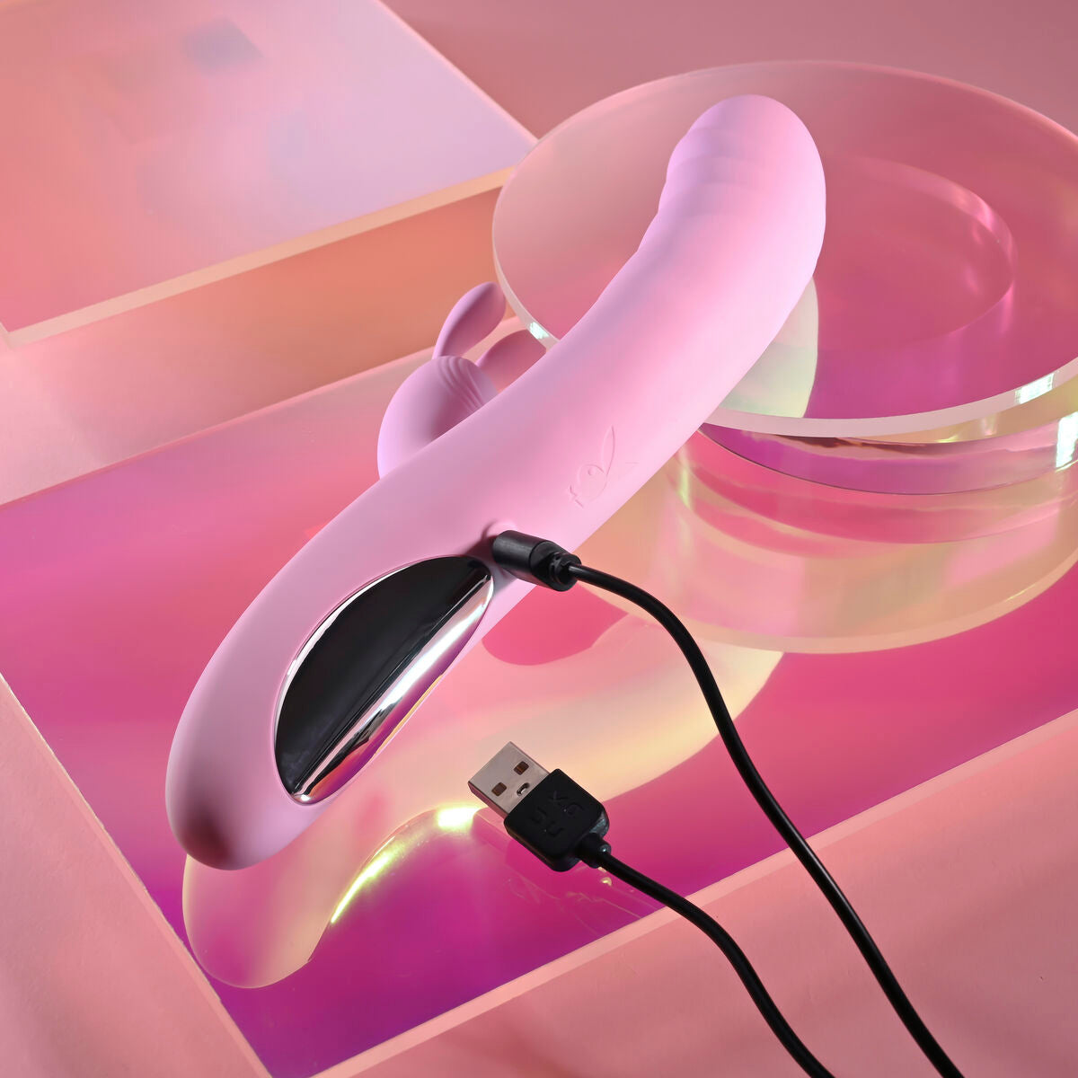 Vibratore Doppia Stimolazione Evolved Playboy Rosa