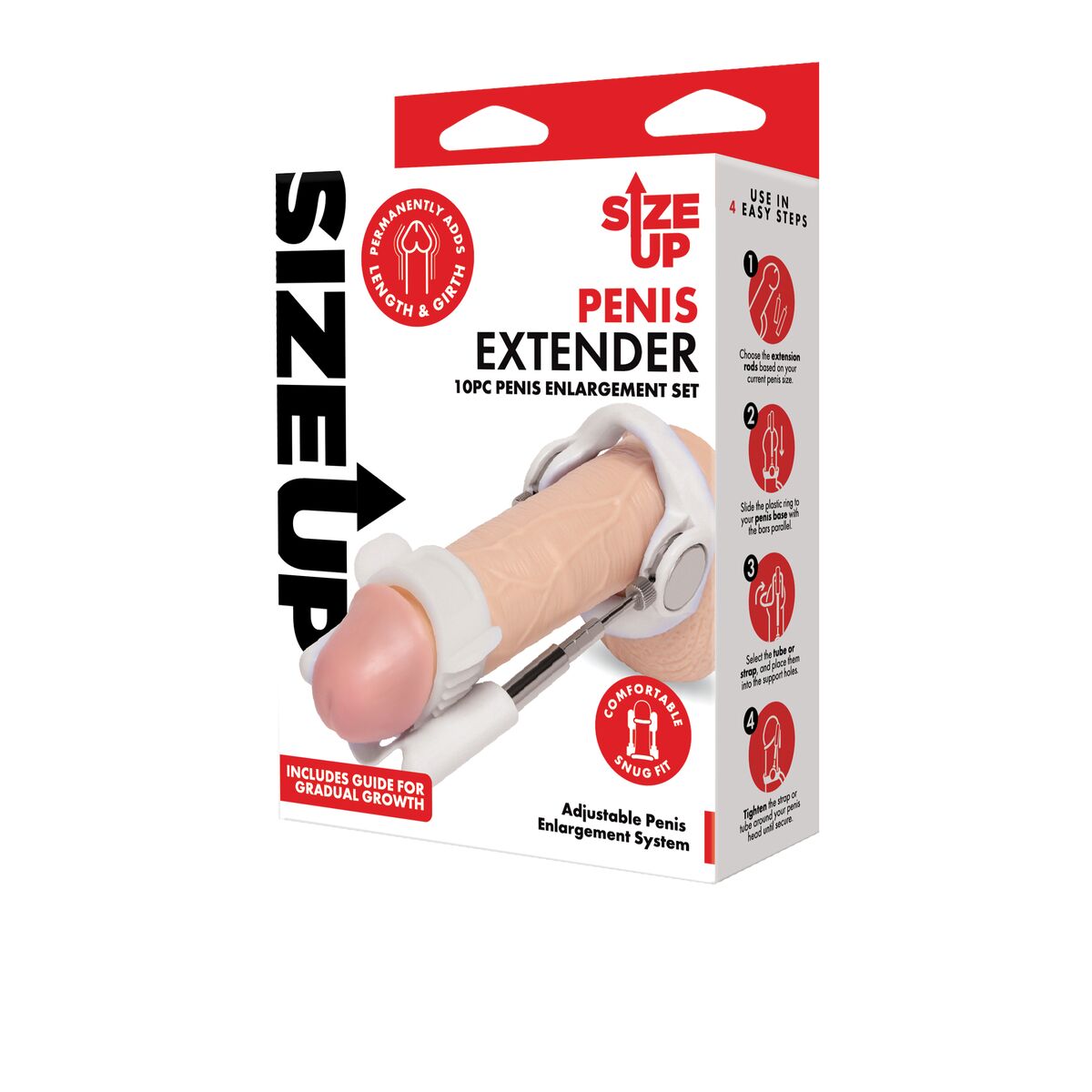 Cover per pene Size Up Bianco Ø 3,5 cm 16 cm