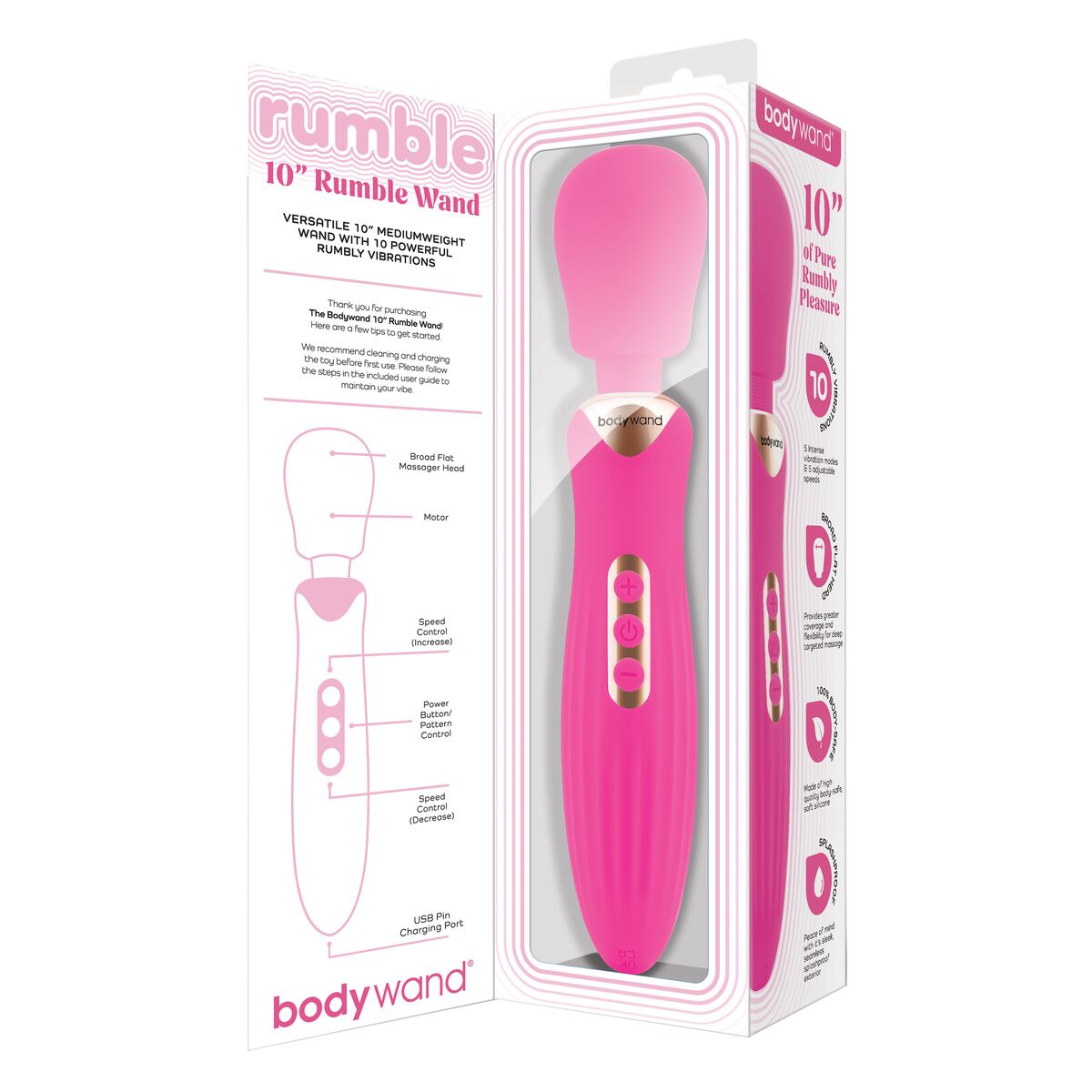 Massaggiatore Bodywand Wand 10 Rosa
