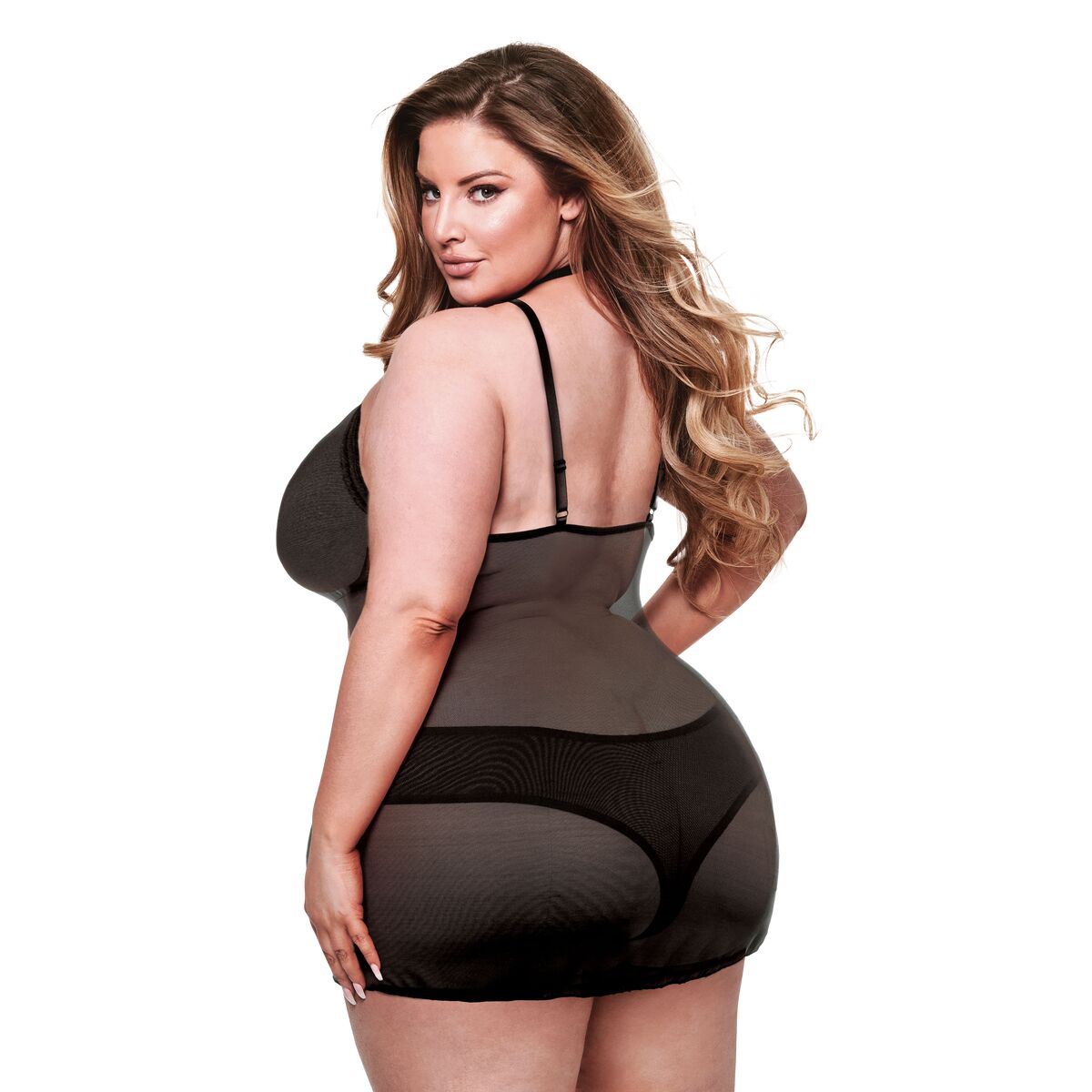 Set di Lingerie Baci Lingerie Nero (Queen size)