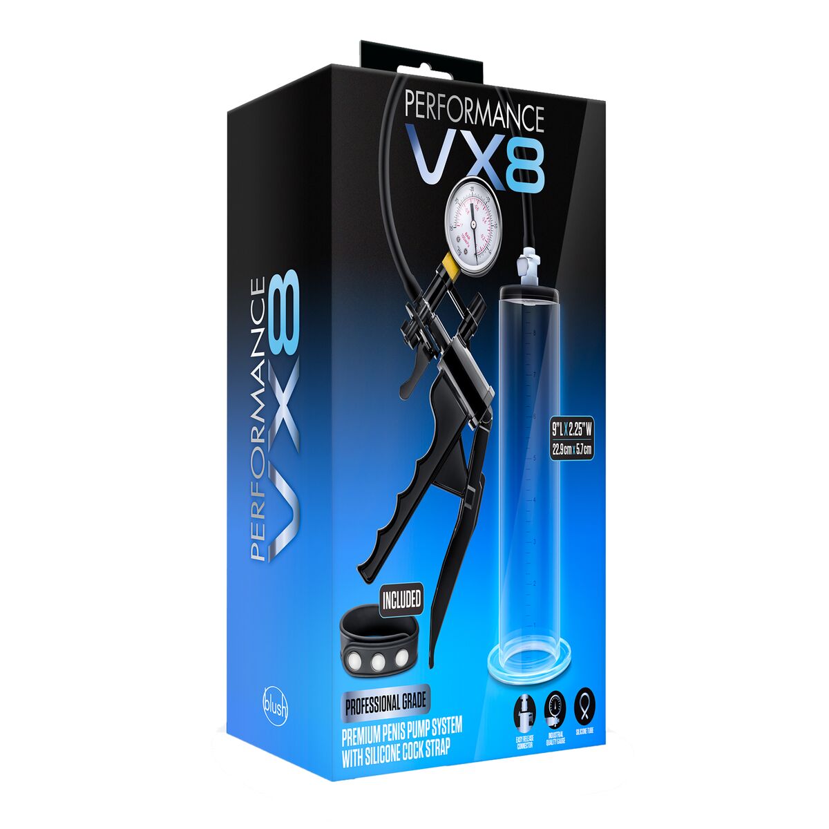 Pompa per Pene Blush Performance VX8 Nero