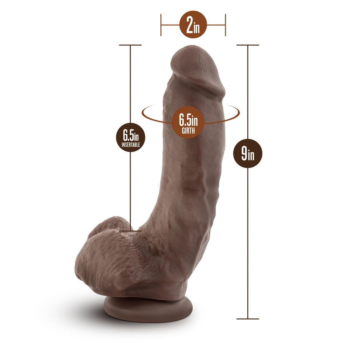 Dildo Realistico Blush Dr Skin PVC Ø 5,3 cm