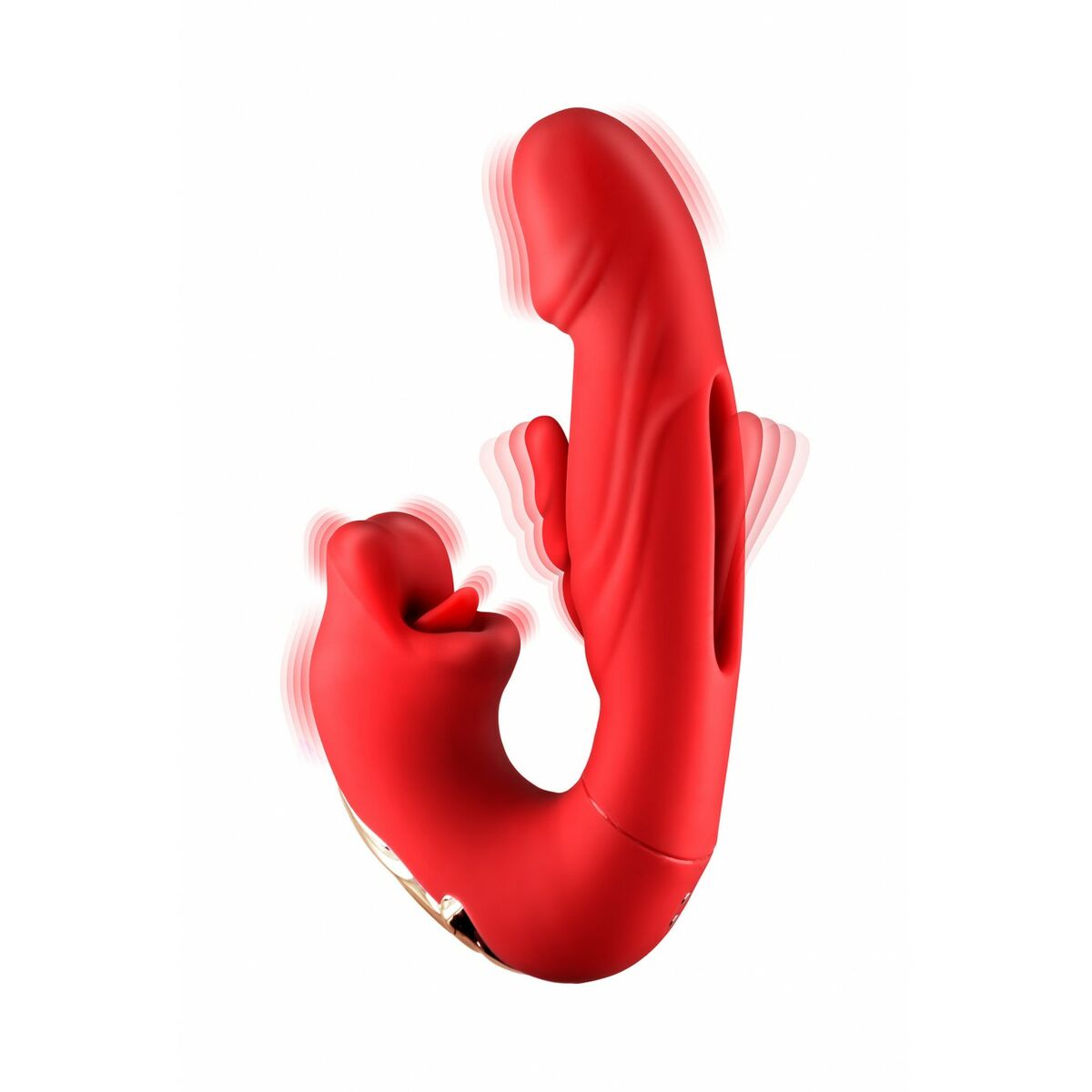 Vibratore Doppia Stimolazione Yoba Kissy  Rosso
