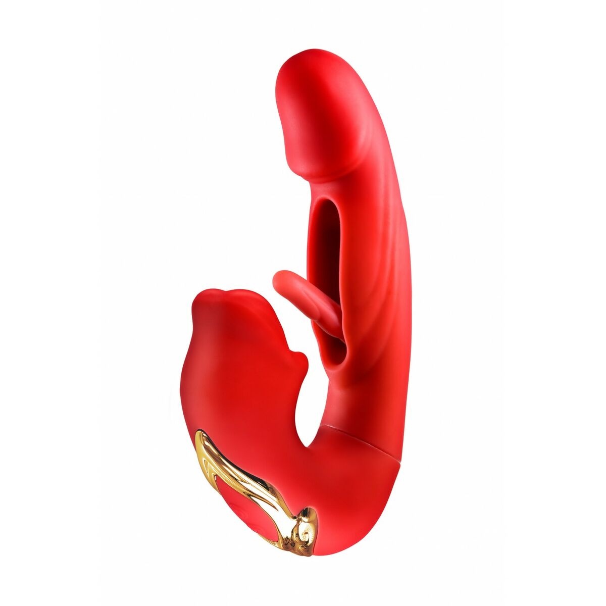 Vibratore Doppia Stimolazione Yoba Kissy  Rosso
