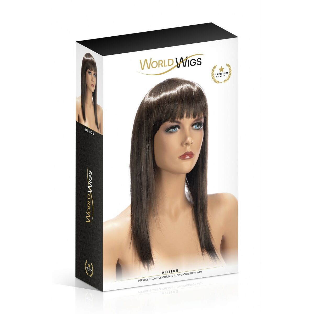 Accesorio Erotico World Wigs Allison Marrone Parrucca