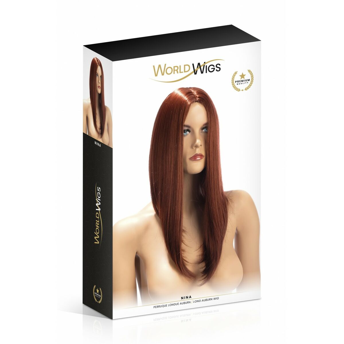 Accesorio Erotico World Wigs Nina Marrone Parrucca