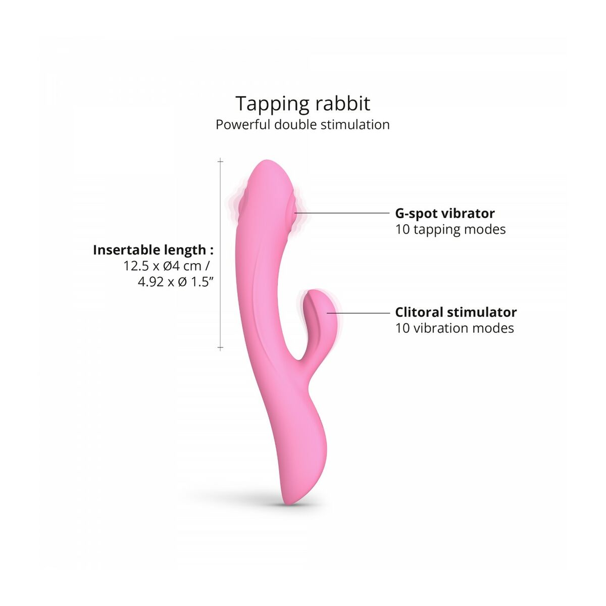 Vibratore Doppia Stimolazione Love to Love Rosa
