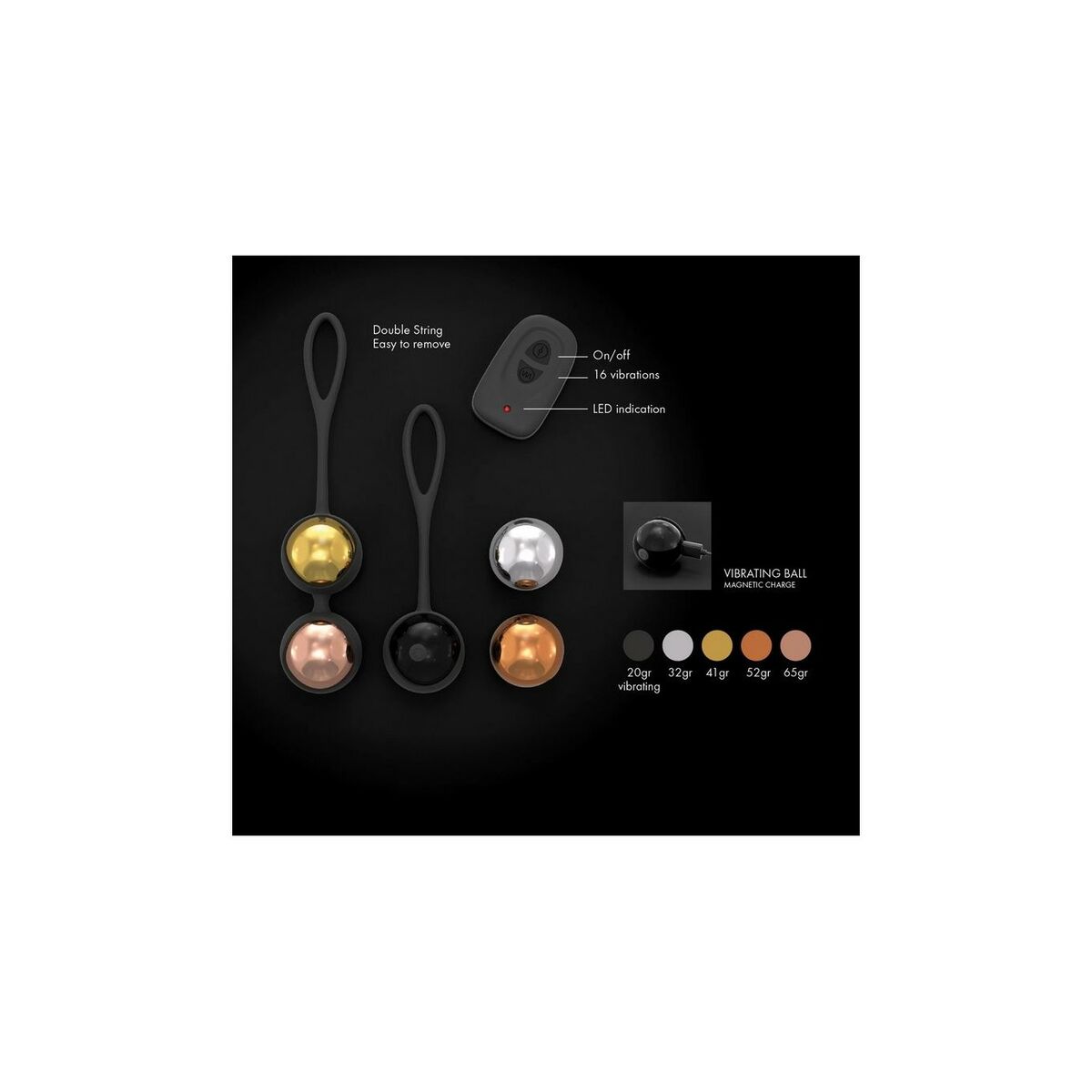 Sfere Orgasmo Dorcel DOR183 Silicone ABS Materiale igienico che rispetta la pelle